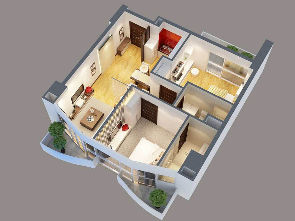 Cách tính diện tích thông thuỷ căn hộ chung cư